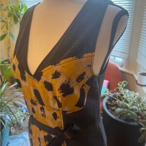 Tracy Reese Black and Yellow Dress